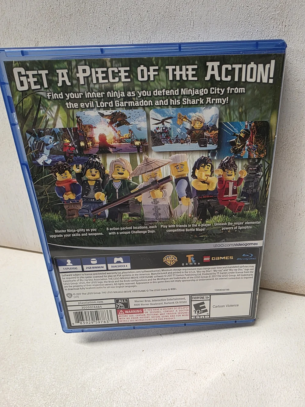 LEGO Ninjago Movie Videogame PS4 PlayStation 4 2017 Complete Tested Works